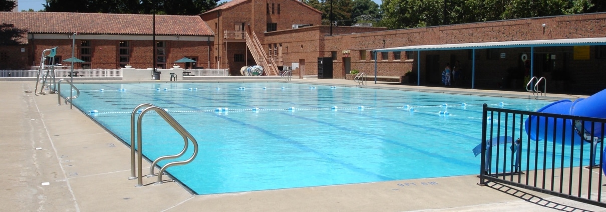 Pool on a sunny day