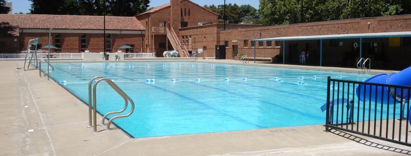 Pool on a sunny day